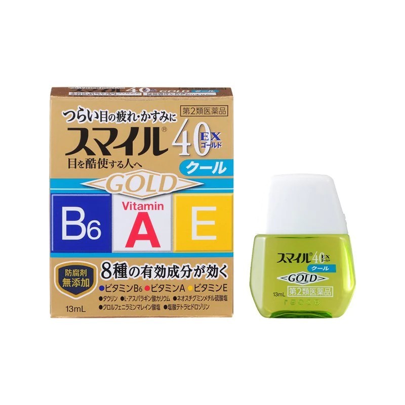 Lion Smile 40EX GOLD Cool Eye Drops | StoreJPN cooling eye drops