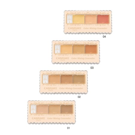 Canmake Tokyo Color Mixing Concealer SPF50 PA++++ | StoreJPN makeup palette