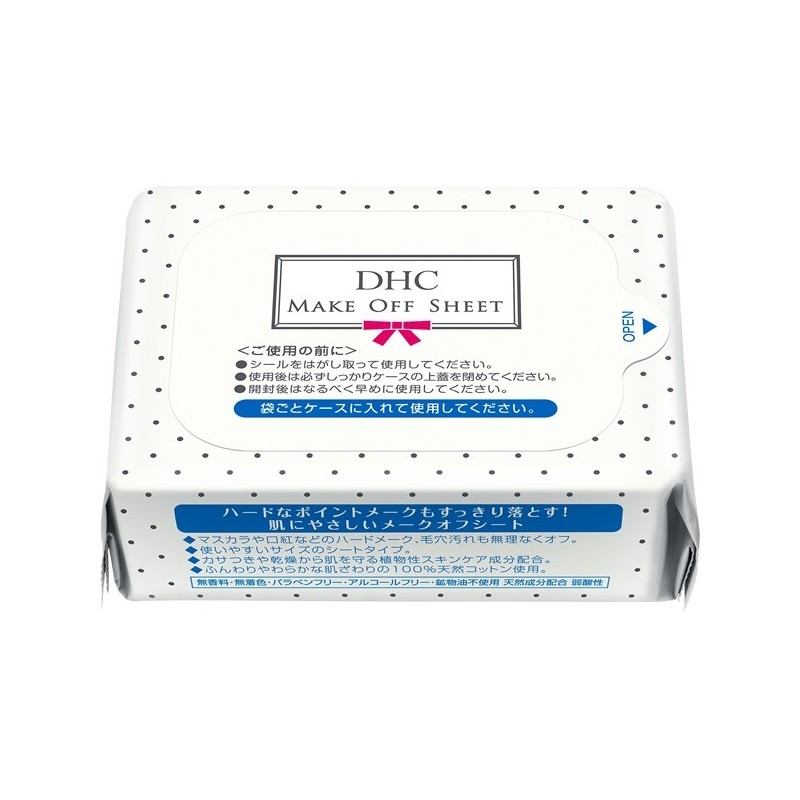 DHC Make Off Sheet 100% Natural Cotton Refill | StoreJPN chusteczki do demakijażu oczu i ust