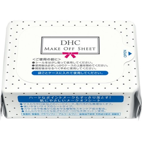 DHC Make Off Sheet 100% Natural Cotton Refill | StoreJPN chusteczki do demakijażu oczu i ust