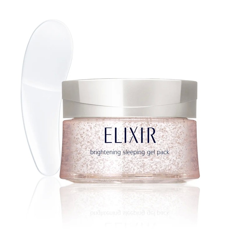 Shiseido ELIXIR Brightening Sleeping Gel Pack | StoreJPN anti-aging face mask