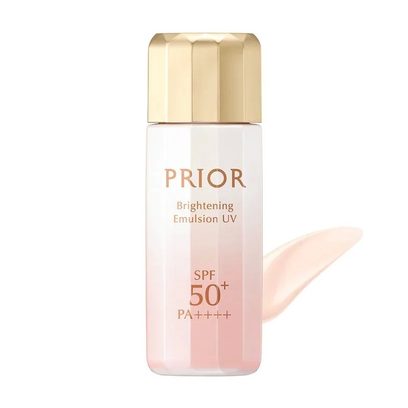 Shiseido PRIOR Brightening Emulsion UV SPF50+ PA++++ | StoreJPN for mature skin