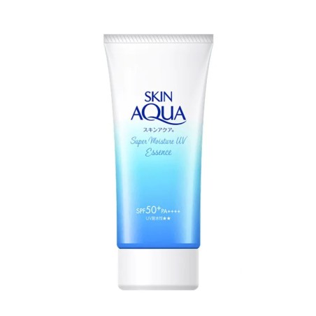 Rohto Skin Aqua UV Super Moisture Essence SPF50+ PA++++ | StoreJPN A waterproof, moisturising sunscreen essence