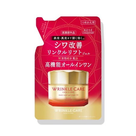 Kose Grace One Wrinkle Care Moist Repair Gel Cream EX Refill | StoreJPN przeciwzmarszczkowy krem do skóry starzejącej się