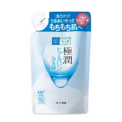 Rohto Hada Labo Gokujyun Hyaluronic Bubble Face Wash Refill | StoreJPN Cleansing